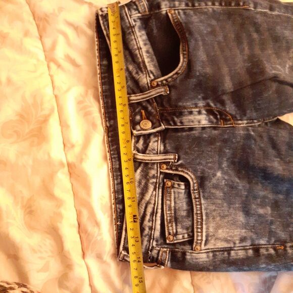 Mango MNG Jeans Womens Size 6 Gray Skinny Low Rise Acid Wash - Picture 8 of 11